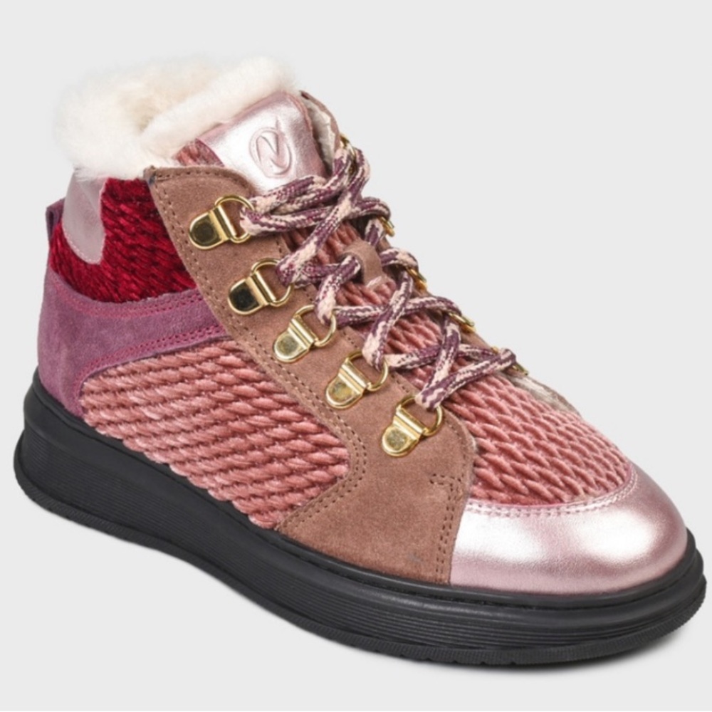 Naturino Italian ankle boots booties US 2 big girls winter warm walking support